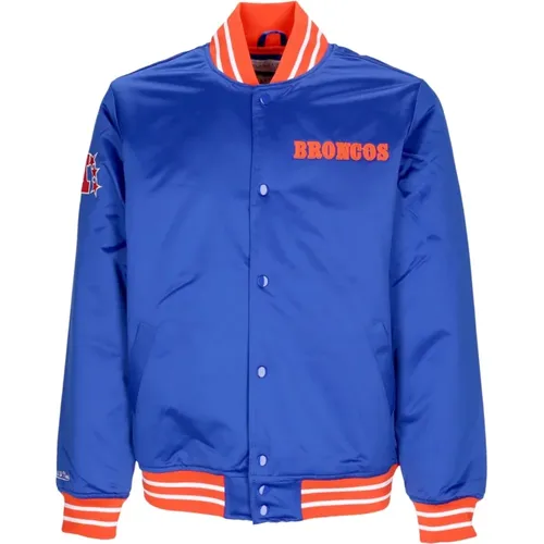 Bomber Jackets, male, , Size: S Denver Broncos Bomber Jacket NFL Team Colors - Mitchell & Ness - Modalova