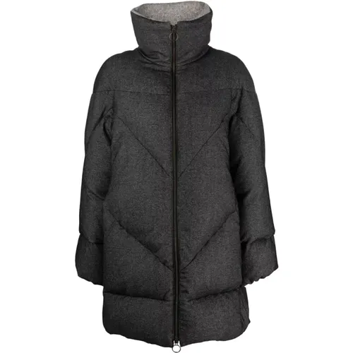 High duster with alpaca jacket , female, Sizes: L - Eleventy - Modalova