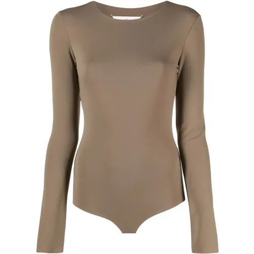 Sleek Women`s Bodysuit , female, Sizes: 2XS, M, S - Maison Margiela - Modalova