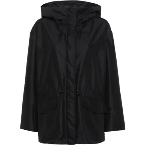 Hooded Jacket Textured Finish , female, Sizes: L, M, XL, S, 2XL - Fay - Modalova