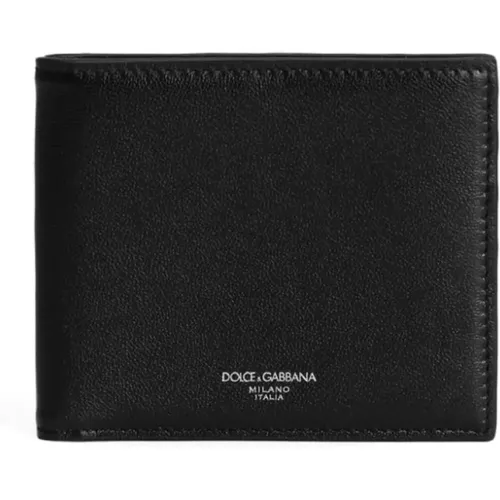 Bi-Fold Wallet with Card Slots , male, Sizes: ONE SIZE - Dolce & Gabbana - Modalova