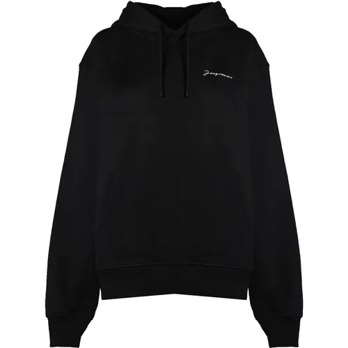 Brodé Kapuzenpulli mit gesticktem Logo , Herren, Größe: XL - Jacquemus - Modalova