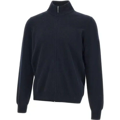 Turtlenecks, male, , Size: 3XL Midnight Wool Cashmere Sweater - Gran Sasso - Modalova