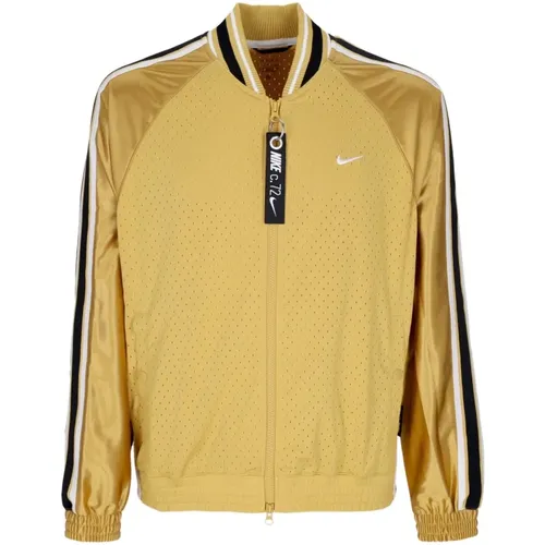 Premium Basketball Jacke - Wheat Gold/White , Herren, Größe: L - Nike - Modalova