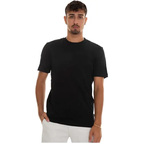 T-Shirts, male, , Size: 3XL Abstract Design Short-sleeved T-shirt - Boss - Modalova