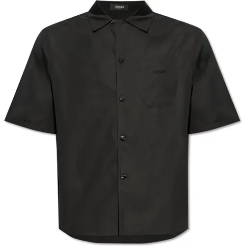 Short Sleeve Shirts, male, , Size: XL Medusa Chains Shirt - Versace - Modalova