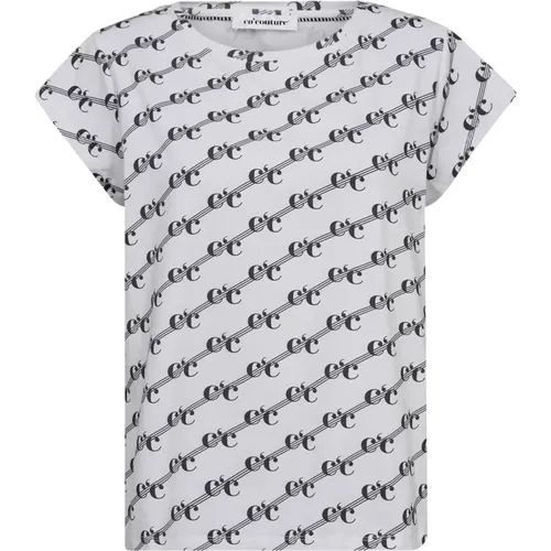 Logo Print Tee Top , female, Sizes: L, XS, XL, M, S - Co'Couture - Modalova