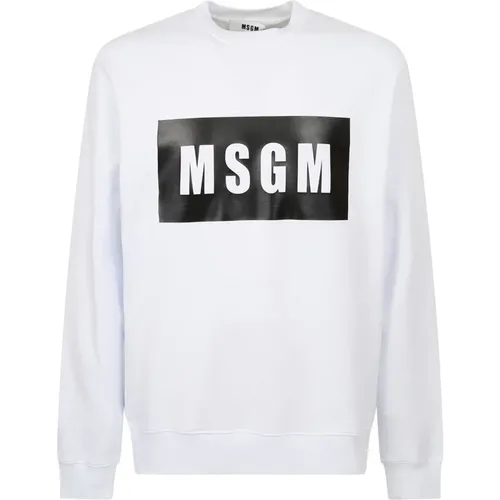 Sweatshirts, male, , Size: XS branded sweatshirt - Msgm - Modalova