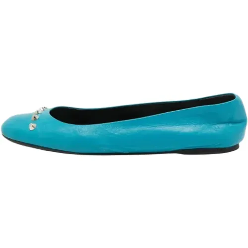 Pre-owned Leather flats , female, Sizes: 7 UK - Balenciaga Vintage - Modalova