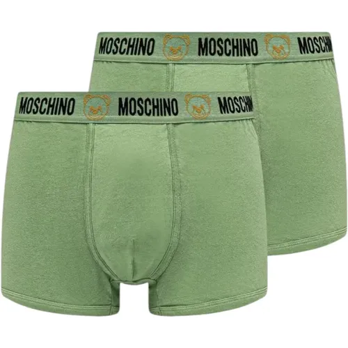 Bottoms, male, , Size: L Men's Boxer Briefs Set - Moschino - Modalova