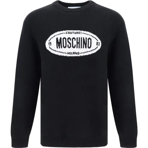 Round-neck Knitwear, male, , Size: L Sweater Collection - Moschino - Modalova