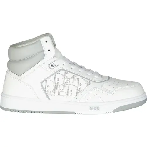 High-Top Sneakers with Iconic Logo , male, Sizes: 6 UK, 17 UK, 8 UK, 16 UK - Dior - Modalova