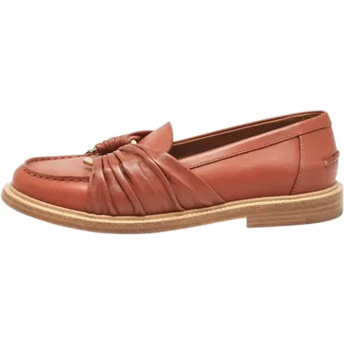 Pre-owned Flats, female, , Size: 8 US Pre-owned Leather flats - Chloé Pre-owned - Modalova