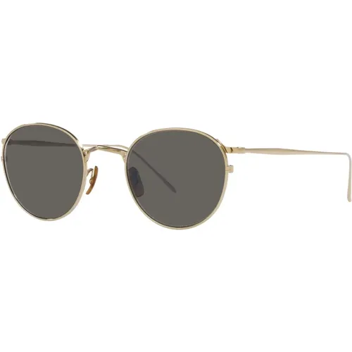 Sunglasses, unisex, , Size: 48 MM G. Ponti-4 Sunglasses Soft Gold/Carbon Grey - Oliver Peoples - Modalova