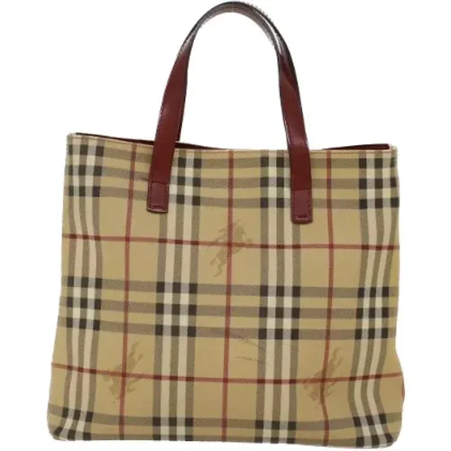 Pre-owned Tote Bags, female, , Size: ONE SIZE Pre-owned Canvas totes - Burberry Vintage - Modalova