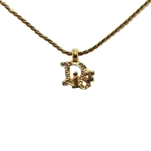 Pre-owned Jewellery, female, , Size: ONE SIZE Pre-owned Gold necklaces - Dior Vintage - Modalova