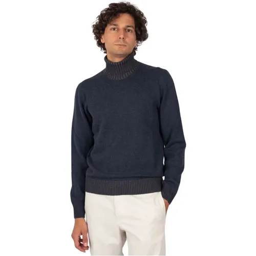 Turtlenecks, male, , Size: M Basic Sweater - Gran Sasso - Modalova