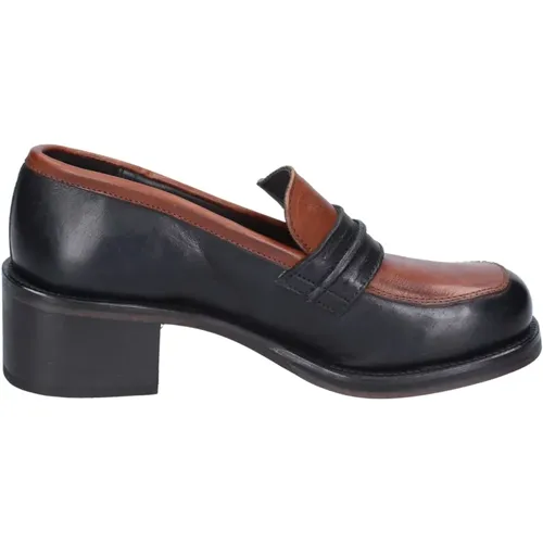 Leather Loafers for Women , female, Sizes: 4 UK - Moma - Modalova