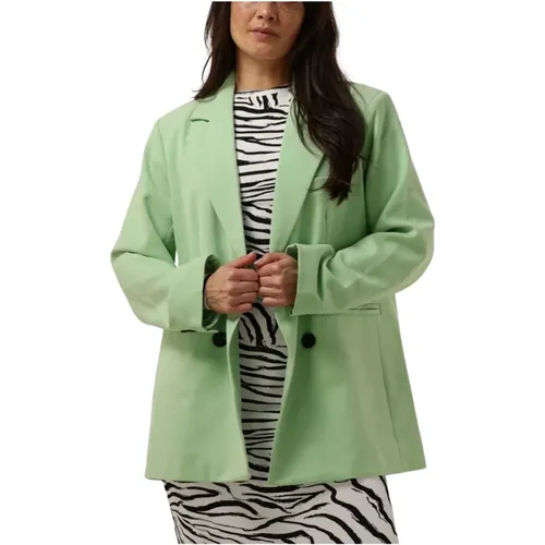 Mint Oversized Blazer Trendy Look , Damen, Größe: L - Y.A.S - Modalova