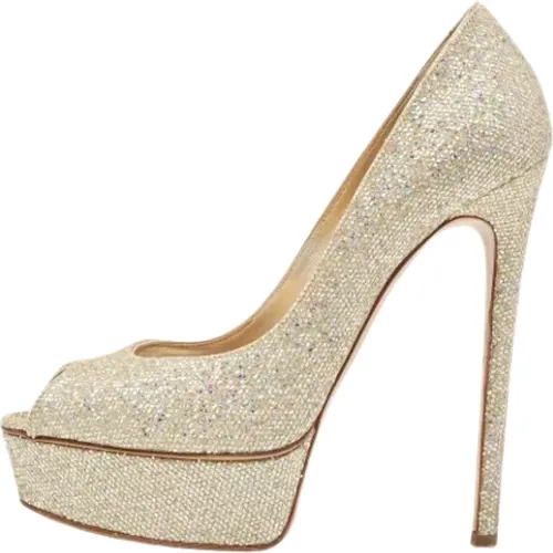 Pre-owned Fabric heels , female, Sizes: 6 UK - Casadei Pre-owned - Modalova