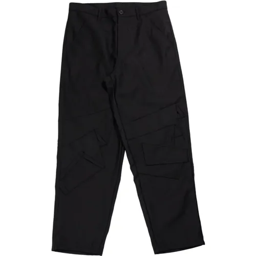 Schwarze Wollhose Fn-P003-W24Bk , Herren, Größe: L - Comme des Garçons - Modalova