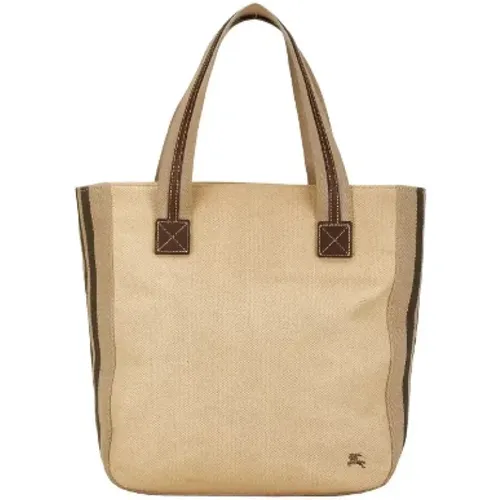 Pre-owned Tote Bags, female, , Size: ONE SIZE Pre-owned Canvas handbags - Burberry Vintage - Modalova