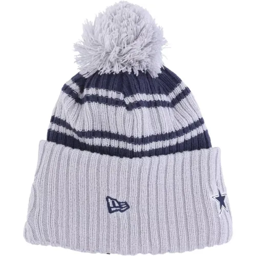 Beanies, male, , Size: ONE SIZE Dallas Cowboys Pom Pom Beanie Hat - new era - Modalova