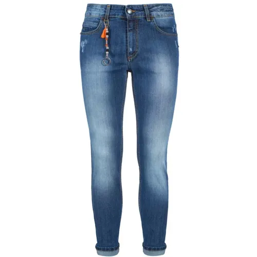 Slim Fit Denim Jeans , Herren, Größe: W40 - YES ZEE - Modalova