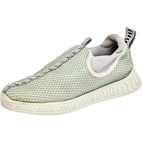 Pre-owned Sneakers, female, , Size: 6 1/2 US Pre-owned Mesh sneakers - Miu Miu Pre-owned - Modalova