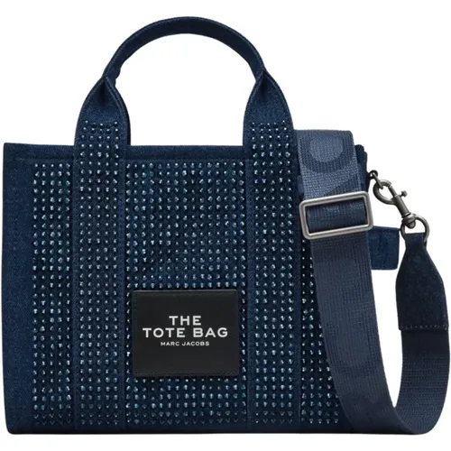 Tote Bags, female, , Size: ONE SIZE Rhinestone Tote Bag - Marc Jacobs - Modalova