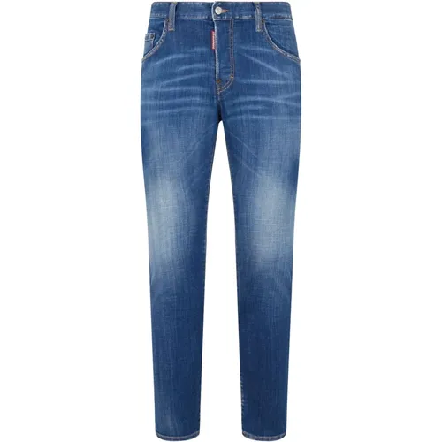 Indigo Slim-fit Denim Jeans , male, Sizes: XS, 2XL, L, M, S, XL, 3XL - Dsquared2 - Modalova