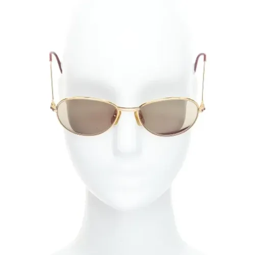 Pre-owned Accessories, female, , Size: ONE SIZE Pre-owned Metal sunglasses - Cartier Vintage - Modalova