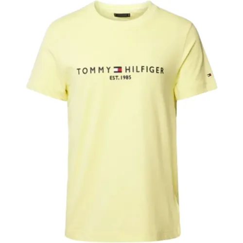 Herren Logo Tee Garment Dye , Herren, Größe: XL - Tommy Hilfiger - Modalova