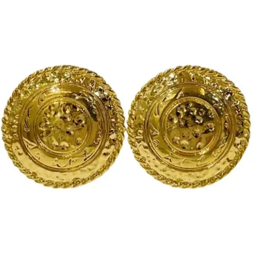 Pre-owned Jewellery, female, , Size: ONE SIZE Pre-owned Metal earrings - Yves Saint Laurent Vintage - Modalova