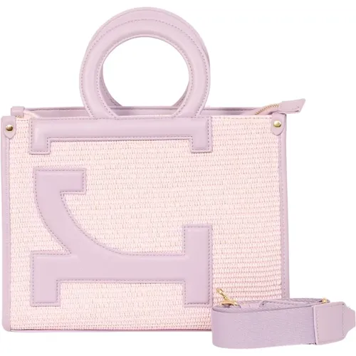 Handbag with Zip Closure and Removable Strap , female, Sizes: ONE SIZE - roccobarocco - Modalova
