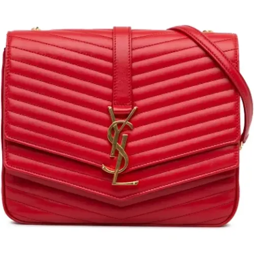 Pre-owned Cross Body Bags, female, , Size: ONE SIZE Pre-owned Leather crossbody-bags - Yves Saint Laurent Vintage - Modalova