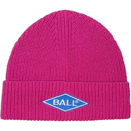 Beanies, female, , Size: ONE SIZE Cool Embroidered Beanie Accessory Very Berry - Ball - Modalova