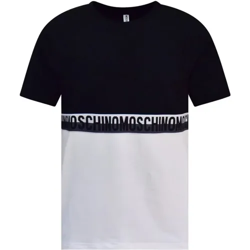 Logo Cotton T-Shirt for Men , male, Sizes: S - Moschino - Modalova
