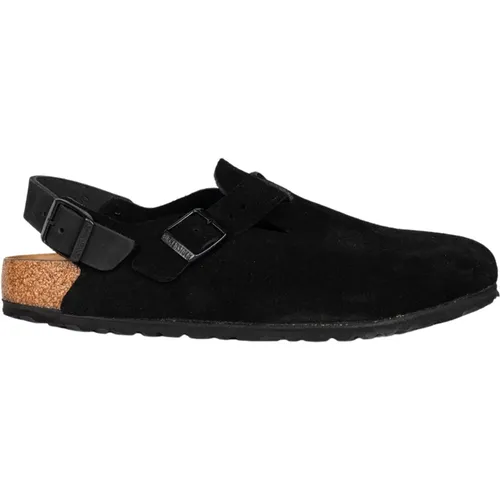 Schwarze Wildleder Sandale - Tokio Stil , Herren, Größe: 38 EU - Birkenstock - Modalova