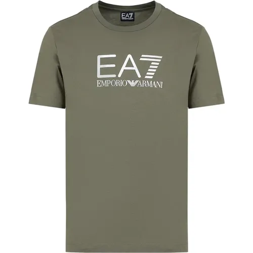 Slim Fit T-shirt with Logo , male, Sizes: 2XL, L, XL, M - Emporio Armani EA7 - Modalova