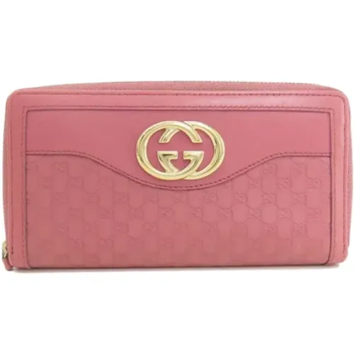 Pre-owned Wallets, female, , Size: ONE SIZE Pre-owned Leather wallets - Gucci Vintage - Modalova