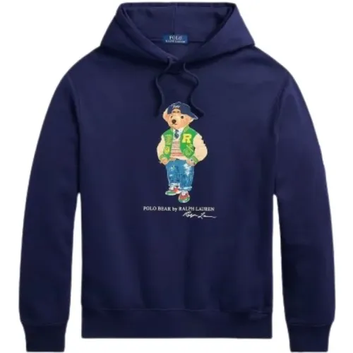 Hoodies, male, , Size: L Teddy Bear Hoodie - Polo Ralph Lauren - Modalova