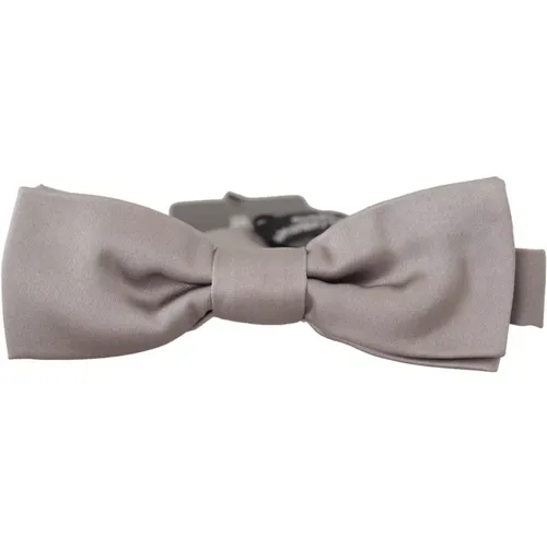 Bowties, male, , Size: ONE SIZE Slim Silk Neck Papillon Tie - Dolce & Gabbana - Modalova