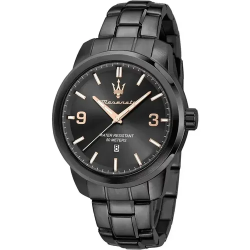 Steel Quartz Watch , male, Sizes: ONE SIZE - Maserati - Modalova