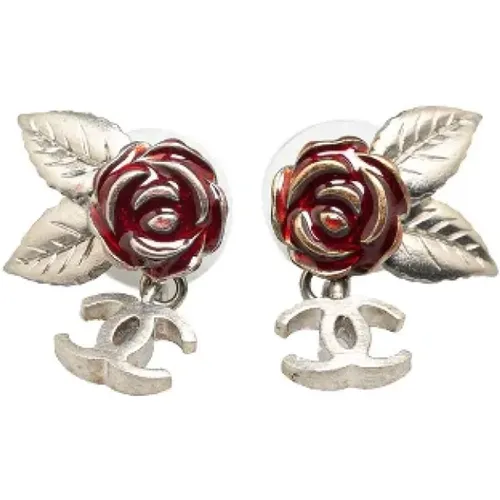 Pre-owned Metal earrings , female, Sizes: ONE SIZE - Chanel Vintage - Modalova