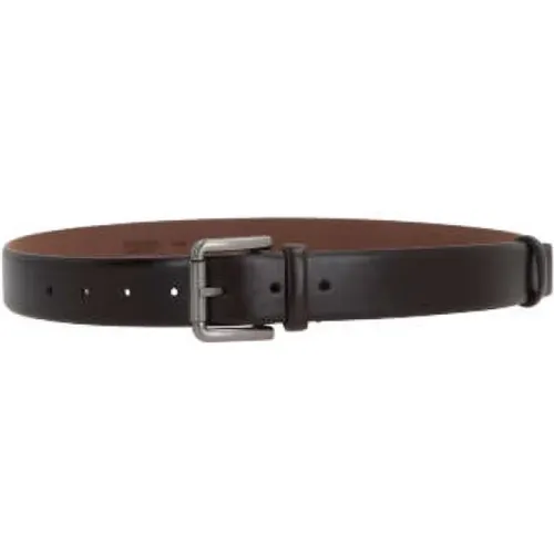 Dark Leather Belt , female, Sizes: M, L, S - Max Mara - Modalova