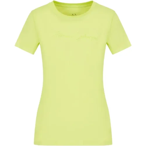 Classic T-Shirt , female, Sizes: M, S, XS - Armani Exchange - Modalova