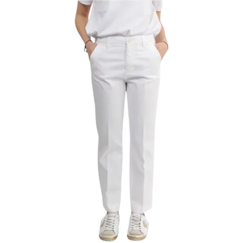 Weiße Hose Regular Fit Baumwolle Elasthan , Damen, Größe: W26 - Re-Hash - Modalova