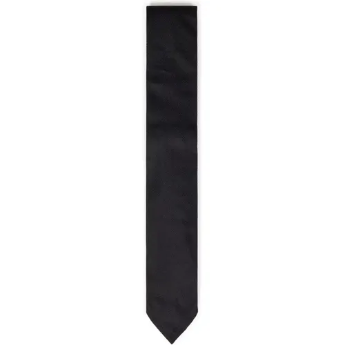 Schwarze Seidenjacquard-Logo-Krawatte - Dsquared2 - Modalova