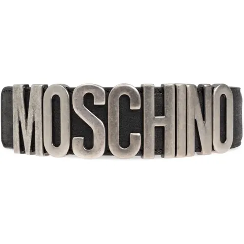 Belts, male, , Size: S Belt with logo - Moschino - Modalova